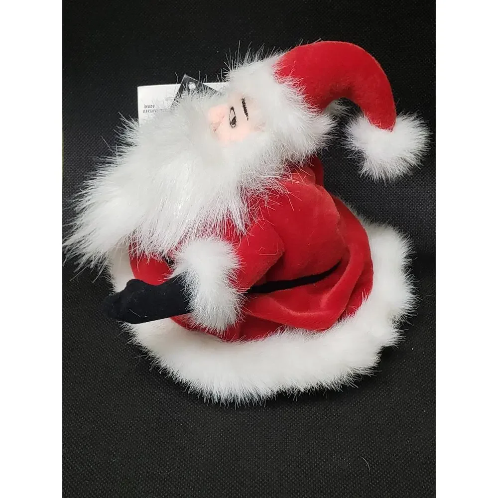 Disney Store Nightmare Before Christmas Santa Bean Bag Plush Stuffed Beanie